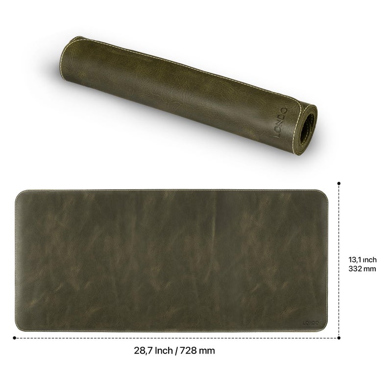 Londo Top Grain Leather Extended Mouse Pad - Desk Mat - Image 2